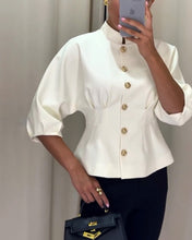 Load image into Gallery viewer, Fashion Temperament Half-high Collar Top