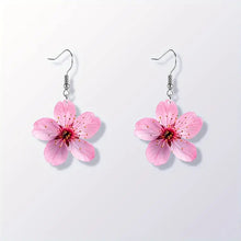 Load image into Gallery viewer, Women's Colorful Flower Earrings