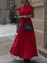 Load image into Gallery viewer, Chic slim fit dress with flying sleeves
