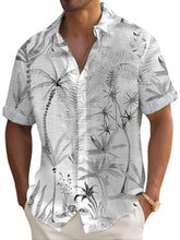 Load image into Gallery viewer, Men's Hawaiian Ink Coconut Print Short Sleeve Shirt