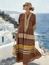 Load image into Gallery viewer, Women'S Casual Printed Round-Neck Short-Sleeved Dress