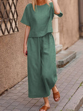 Load image into Gallery viewer, Women's Solid Color Fashion Leisure Suit Two-piece Set Suit
