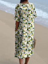 Load image into Gallery viewer, Spring Daisy Field Seamless Pattern Printed Women's Flowy Dress