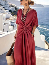 Load image into Gallery viewer, Women'S Loose Solid Color Dress