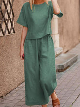 Load image into Gallery viewer, Casual and Loose Solid Color Set of Two Pieces