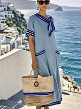 Load image into Gallery viewer, Women'S Loose Striped Print Dress