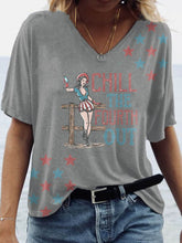 Load image into Gallery viewer, Women&#39;s Chill The Fourth Out Casual T-shirt