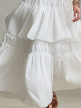 Load image into Gallery viewer, Airy High-Neck Tiered Bohemian Maxi Dress