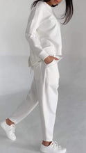 Load image into Gallery viewer, Casual Round Neck Long Sleeve Two Piece Suit