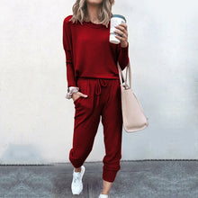 Load image into Gallery viewer, Comfy T-shirt&amp;Pants Two Pieces Set