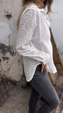 Load image into Gallery viewer, White Shirt with Hollow Design