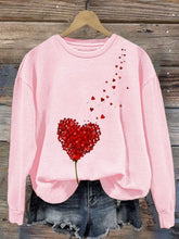 Load image into Gallery viewer, Women'S Love Print Crew Neck Sweatshirt