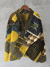 Load image into Gallery viewer, Stitching Embroidery Geometric Pattern Women's Kimono