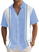 Load image into Gallery viewer, Men's Hawaiian Textured Print Short Sleeve Shirt