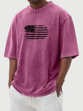 Load image into Gallery viewer, Men's Flag Print Short-sleeved T-shirt