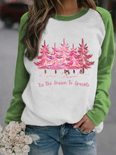 Load image into Gallery viewer, Women's Christmas Tree Tis The Season to Sparkle Print Sweatshirt