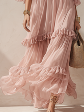 Load image into Gallery viewer, Romantic Blush Tiered Ruffle Maxi Dress