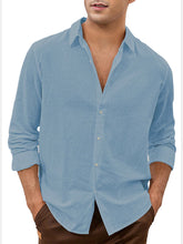 Load image into Gallery viewer, Men's Daily Simple Solid Color Comfortable Long Sleeve Shirt
