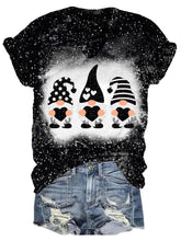 Load image into Gallery viewer, Valentine's Glitter Gnome V-Neck T-Shirt