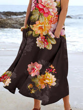 Load image into Gallery viewer, Women's Floral Resort Tank Top with Pockets