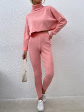 Load image into Gallery viewer, High-neck short casual two-piece set