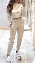 Load image into Gallery viewer, Women's High Collar Long Sleeve Autumn and Winter Casual Sweater Suit