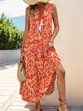 Load image into Gallery viewer, Tummy Flattering Floral Sleeveless Dress