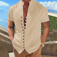 Load image into Gallery viewer, Men&#39;s Casual Button Down Short Sleeve Shirt