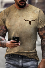 Load image into Gallery viewer, Wearshes Men'S Western Retro Color Short Sleeve T-Shirt