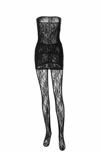 Lace Sleeveless Dress Leggings Two-piece Set