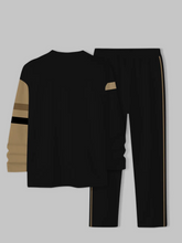 Load image into Gallery viewer, Men&#39;s Simple Colorblock Round Neck Casual Sports Set 0136