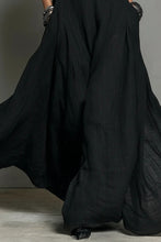 Load image into Gallery viewer, Women's Minimalist Linen Blend Halter Neck Sleeveless Maxi Dress