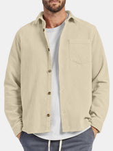 Load image into Gallery viewer, Men's Casual Everyday Corduroy Long Sleeve Shirt