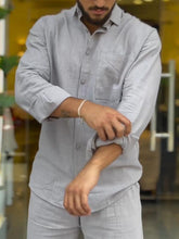 Load image into Gallery viewer, Men's Cotton Shirt and Pants Two-pieces Set