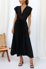 Load image into Gallery viewer, Hello Gorgeous Satin Pleated Midi Dress