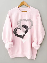 Load image into Gallery viewer, Valentine's Casual Love Print Sweatshirt