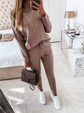 Load image into Gallery viewer, Casual Loose Long Sleeve Knitted Women's Suit