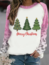 Load image into Gallery viewer, Women&#39;s Christmas Tree Print Casual Sweatshirt