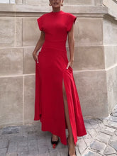 Load image into Gallery viewer, Chic slim fit dress with flying sleeves
