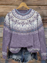 Load image into Gallery viewer, Icelandic Pattern Jacquard Vintage Knit Sweater