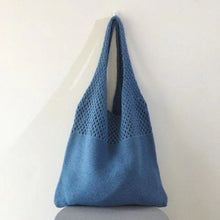Load image into Gallery viewer, Retro Hollow Hand-Held Shoulder Knitted Wool Bag