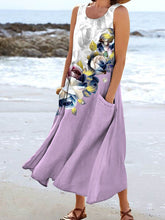 Load image into Gallery viewer, Women's Floral Resort Tank Top with Pockets
