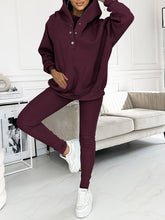 Load image into Gallery viewer, Hooded Casual and Comfortable Sweatshirt Suit