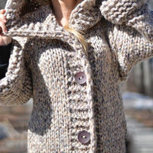 Load image into Gallery viewer, Wearshes Chunky Knit Long Hooded Cardigan