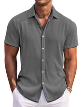 Load image into Gallery viewer, Men's Solid Color Comfortable Pit Short Sleeve Shirt