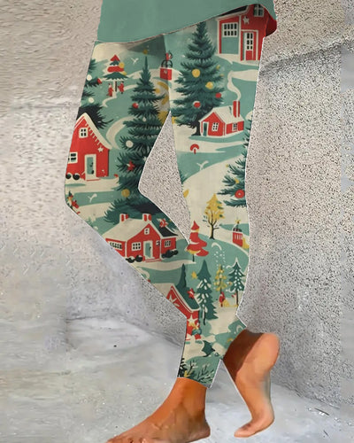 Women's Christmas Style Print Leggings