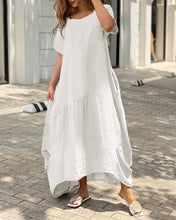 Load image into Gallery viewer, Casual Loose Plus Size Linen Maxi Dress
