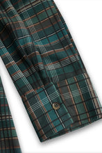 Load image into Gallery viewer, Women's Plaid Lapel Single-Breasted Shirt Maxi Dress