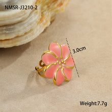 Load image into Gallery viewer, Bohemian Flower Oil Drop Ring