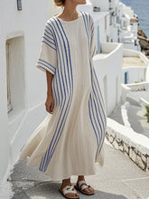 Load image into Gallery viewer, Women'S Contrast Striped Dress
